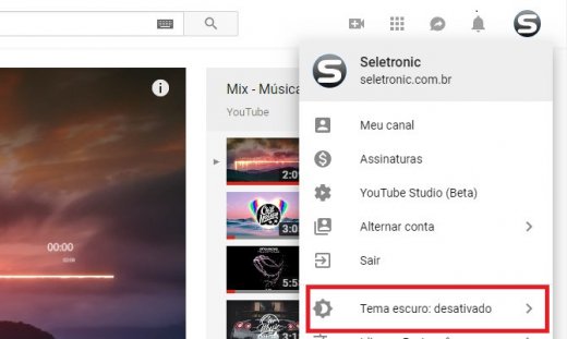 Como Ativar Tema Escuro Do Youtube No Computador Modo Noturno Seletronic 7251