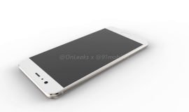 Imagem de Vídeo do Huawei P10  mostra tela com cantos arredondados e botão home iguais modelos antigos da Samsung