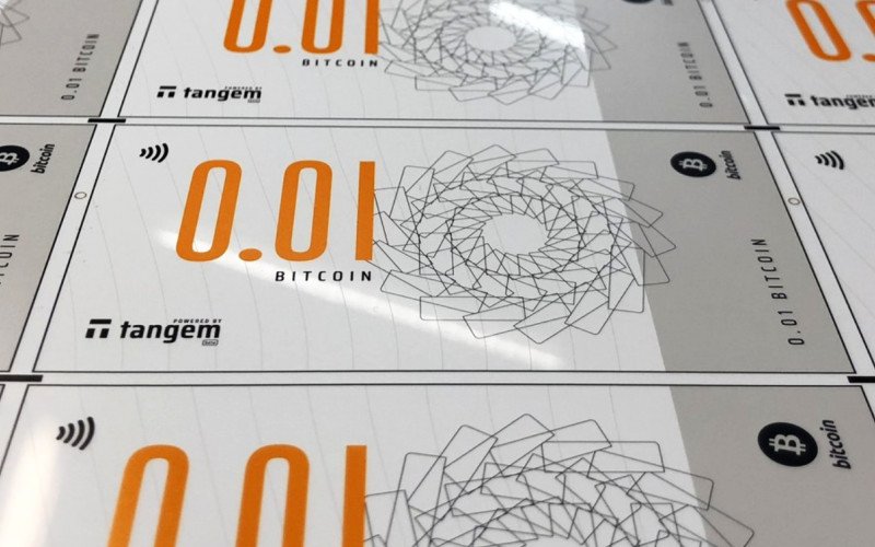 Imagem de Notas de Bitcoin são lançadas em Singapura