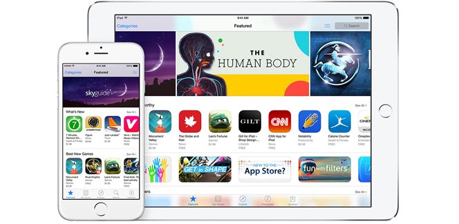 Aparência padrão da App Store - Apple Store - Loja Apple