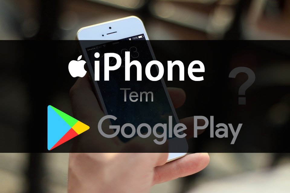 Não acho a play Store no IPhone . O celular iPhone tem Play Story