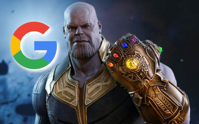 Thanos e a manopla é um novo Easter Egg Do Google