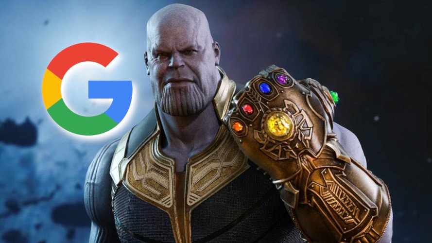 Thanos e a manopla é um novo Easter Egg Do Google