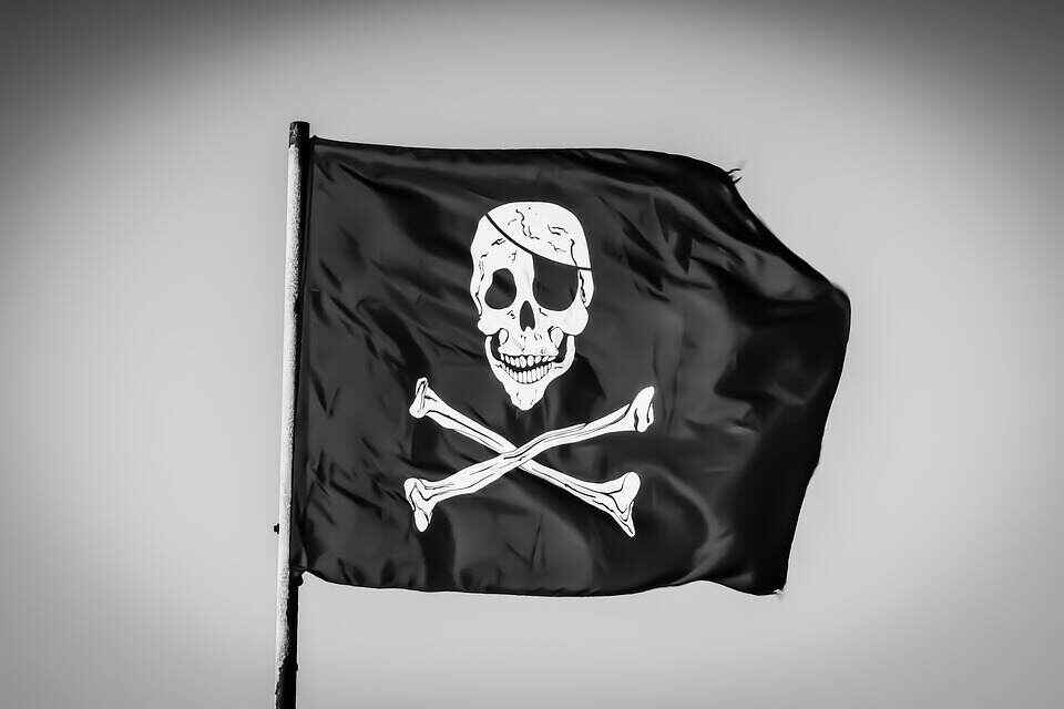 Bandeira pirata - Pirataria
