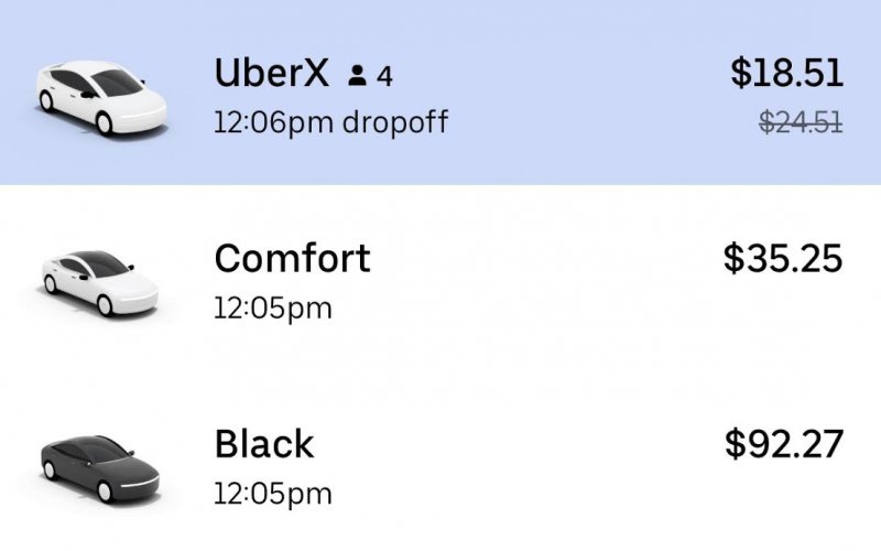 Uber Comfort permite pedir o motorista para ficar calado