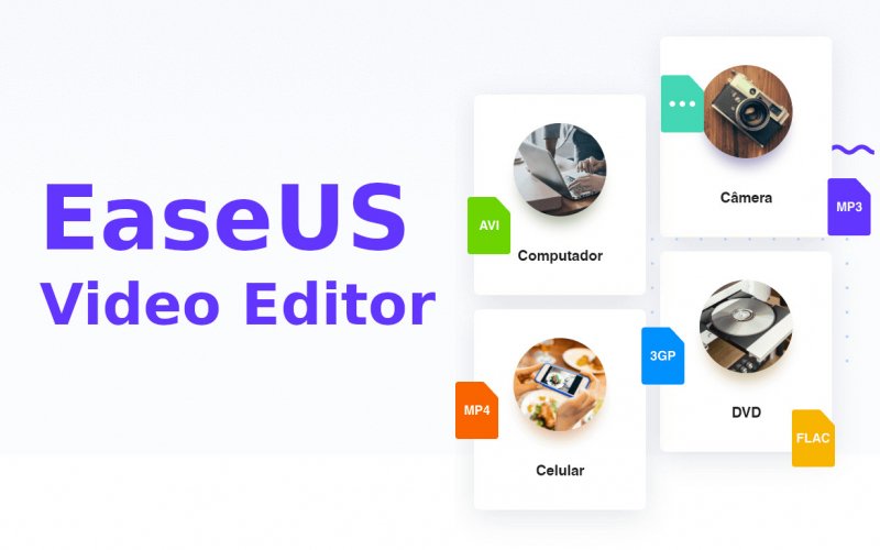 EaseUS Vídeo Editor é fácil de usar e cria videos profissionais