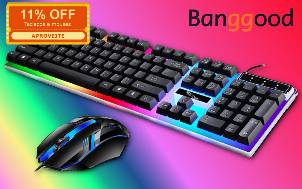 BangGood: Cupom de desconto dá 11% em mouses e teclados!