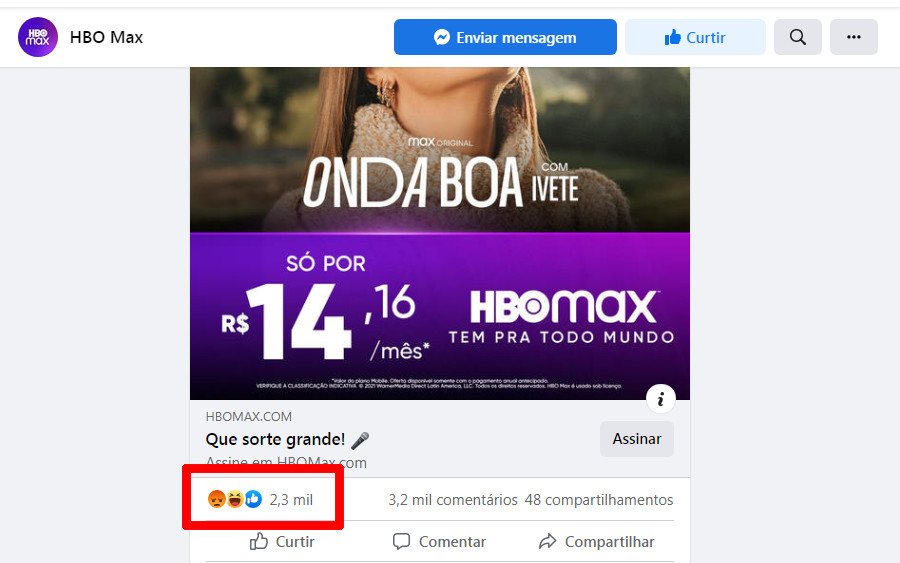 HBO Max faz propaganda com Ivete Sangalo e é “Cancelada” no Facebook