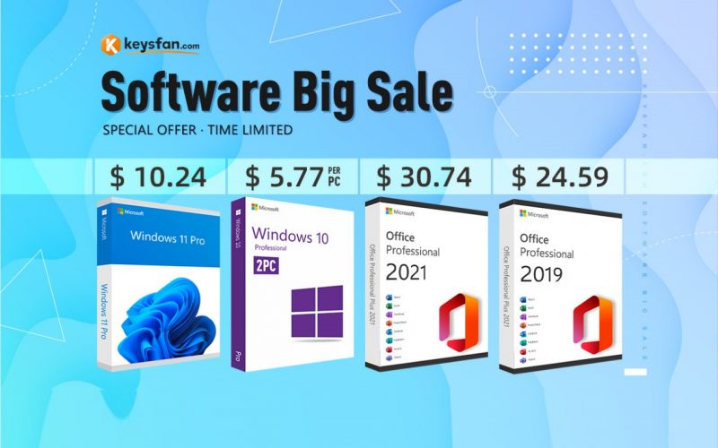 Imagem de Adquira Windows 10 Pro barato e original por apenas U$ 7 no Keysfan! Quantidade limitada!