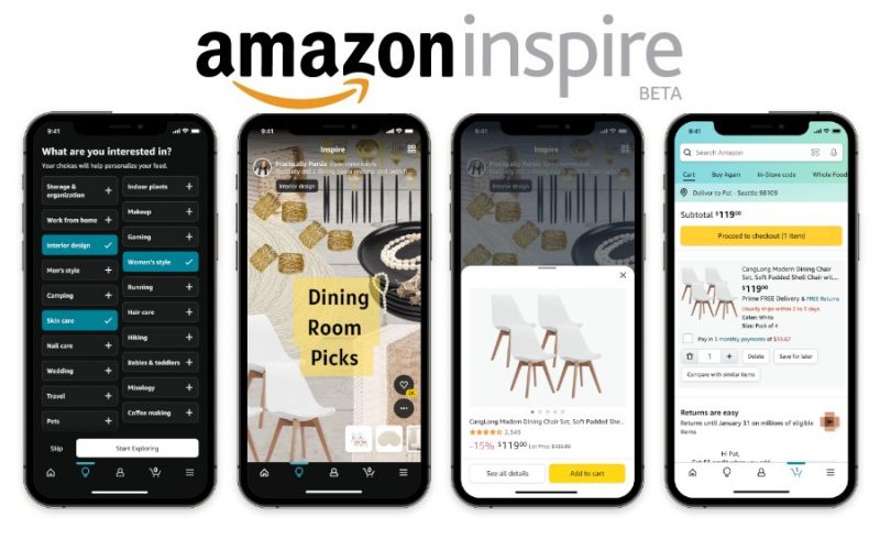 Imagem de Amazon lança Inspire – Feed de compras “igual ao TikTok”