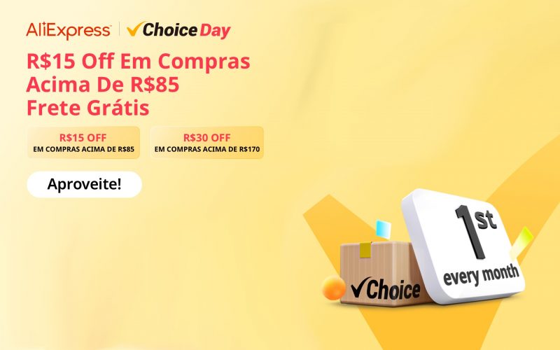 Imagem de Não perca! AliExpress Choice Day traz descontos imperdíveis e entrega relâmpago em produtos selecionados