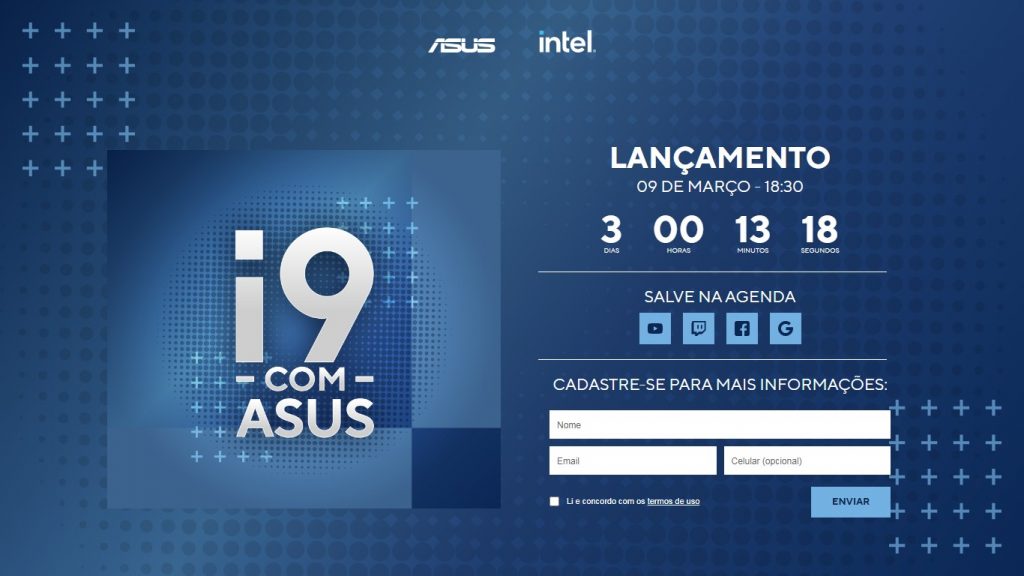 Inove com a Asus – Esse é nome do evento de lançamento em parceria com Intel