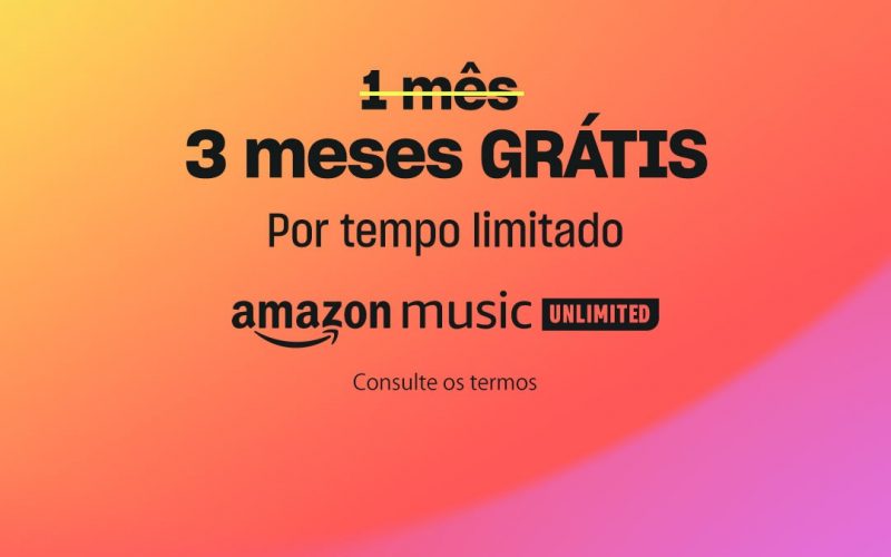 Amazon oferece 3 meses grátis de Music Unlimited com HD sem custo extra!