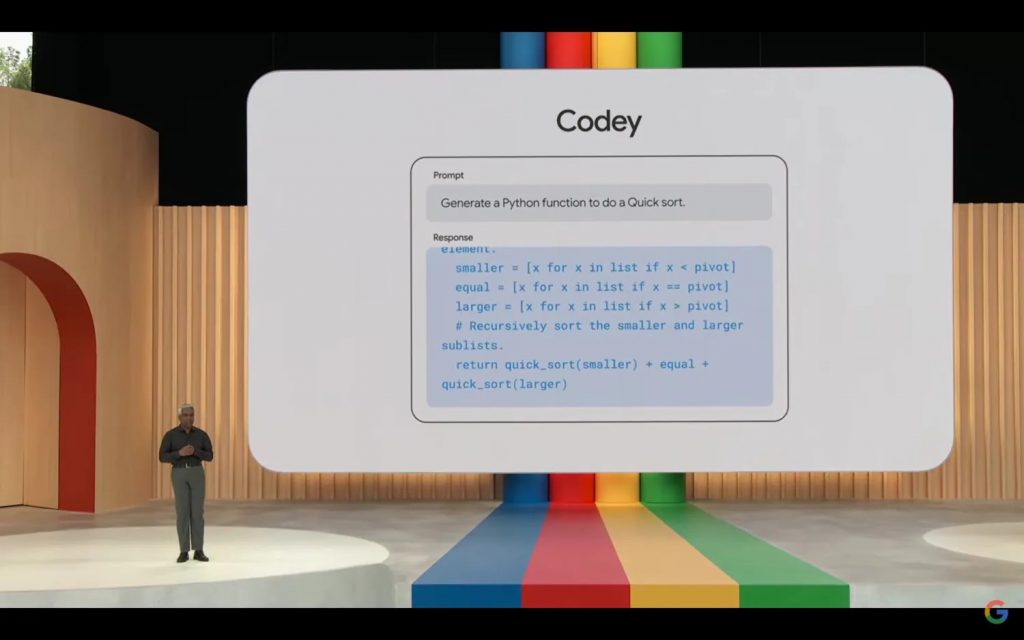 Google lança “Codey”, modelo de IA para programação, e anuncia “Duet AI for Google Cloud” para assistência em código