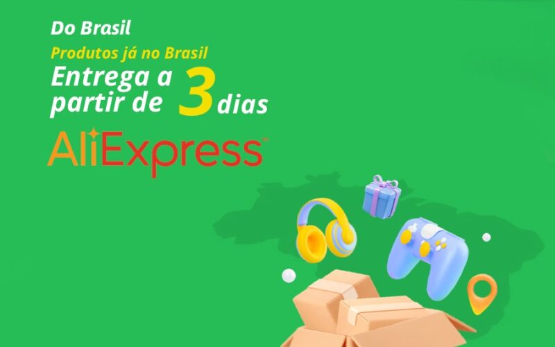Imagem de AliExpress faz Campanha “DO BRASIL” para novos compradores: com até 90% OFF, Sem Taxas, Frete Grátis e Entregas Rápidas