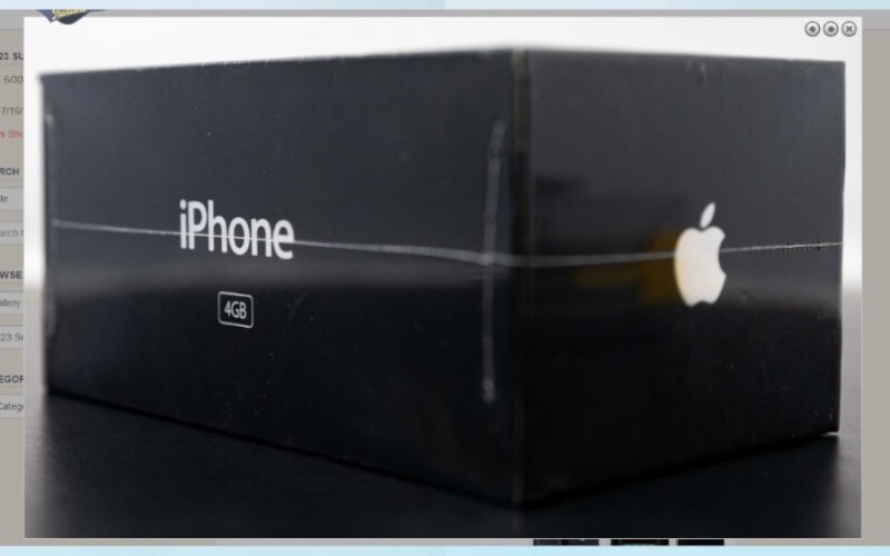 Imagem de iPhone Original da Apple é Leiloado Acima das Expectativas e Alcança Quase R$ 1 Milhão