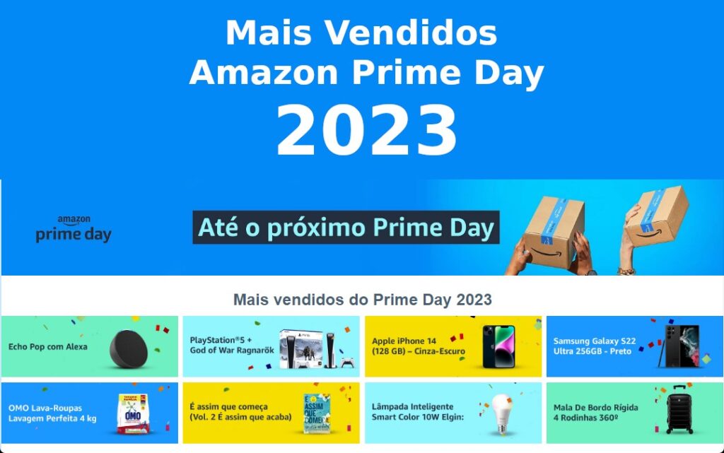 Amazon divulga produtos mais vendidos no Prime Day 2023 no Brasil
