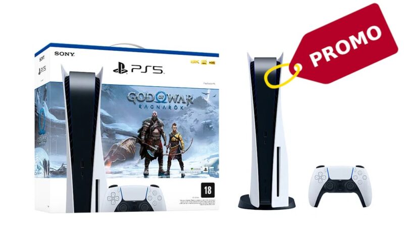 Imagem de PlayStation 5 + God of War Ragnarok por R$ 3.689 voltou a ser vendido na Amazon!