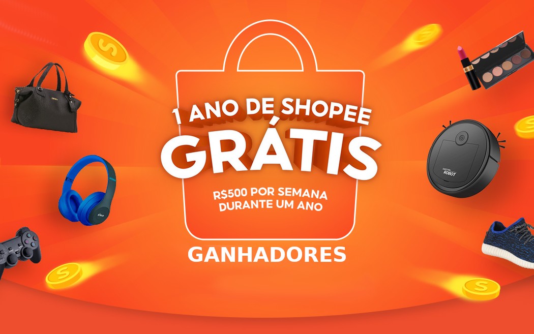 1 ano de Shopee Grátis – Como ver os ganhadores?