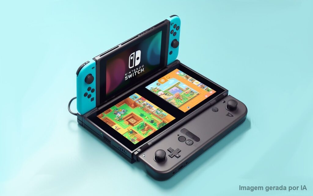 Talvez seja o “Nintendo Switch 2”: Nintendo Registra Patente de Dispositivo Portátil que se divide em dois