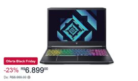 Imagem de Black Friday: Notebook Acer Gamer Predator Helios está 23% OFF, custando apenas R$6.899 Em até 10x na Amazon