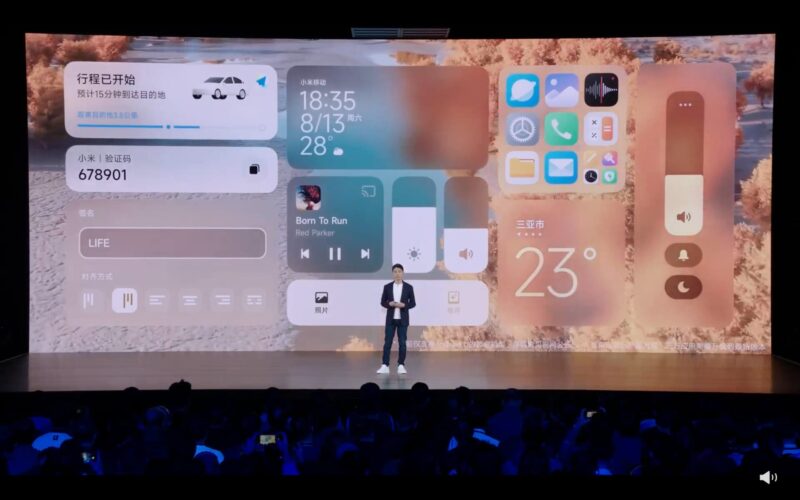 Imagem de Xiaomi mostra o visual do sistema HyperOS e suas vantagens