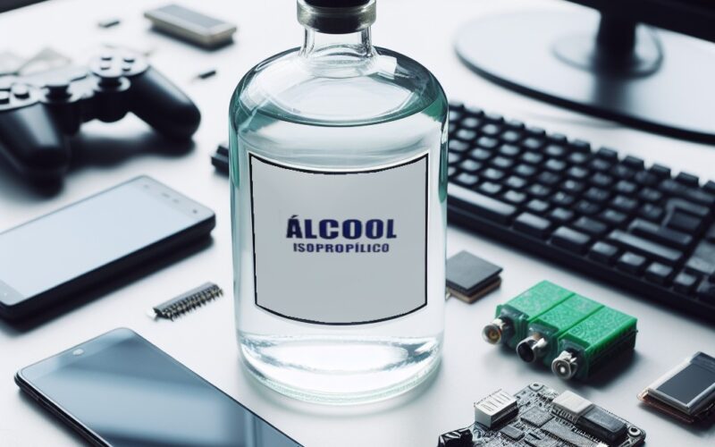 Álcool Isopropílico: O Segredo para limpeza de Eletrônicos e Telas de forma eficiente