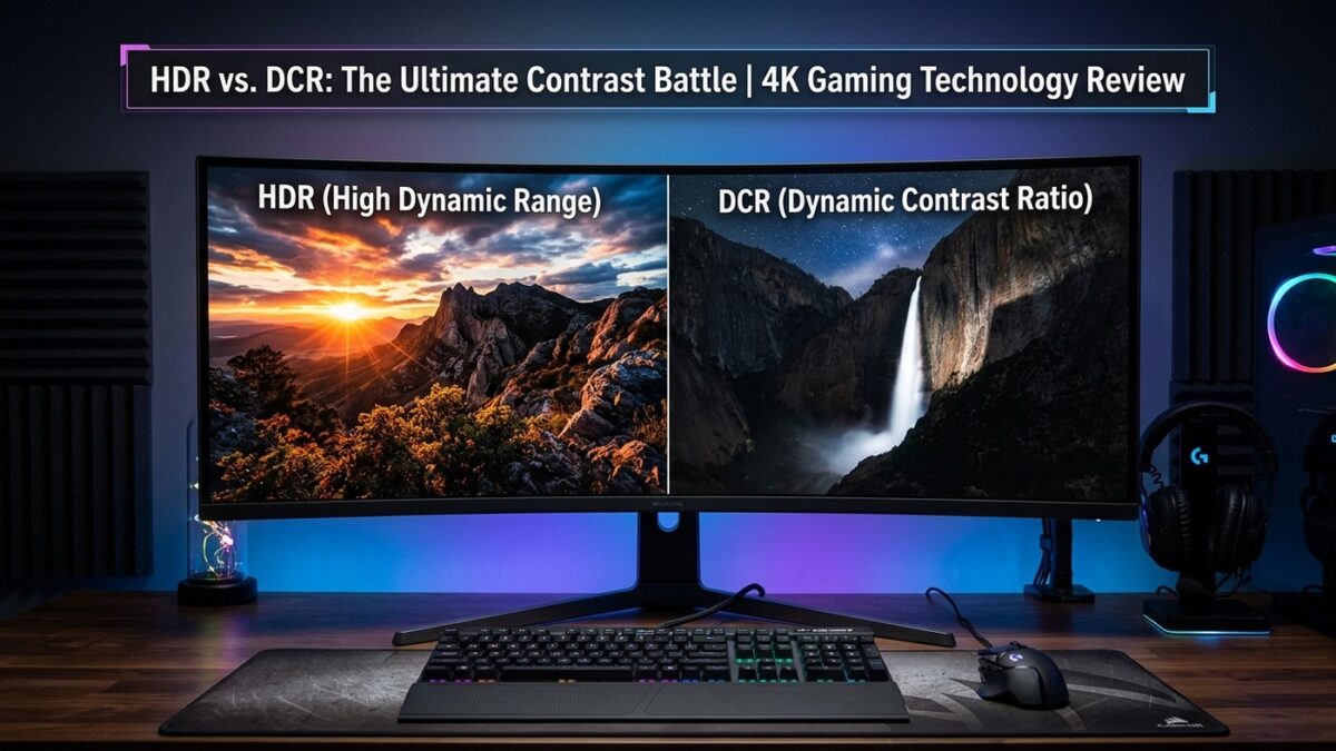 Monitor com tecnologia DCR e HDR em destaque