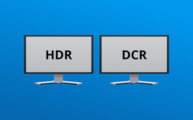 O que é Monitor HDR e DCR?