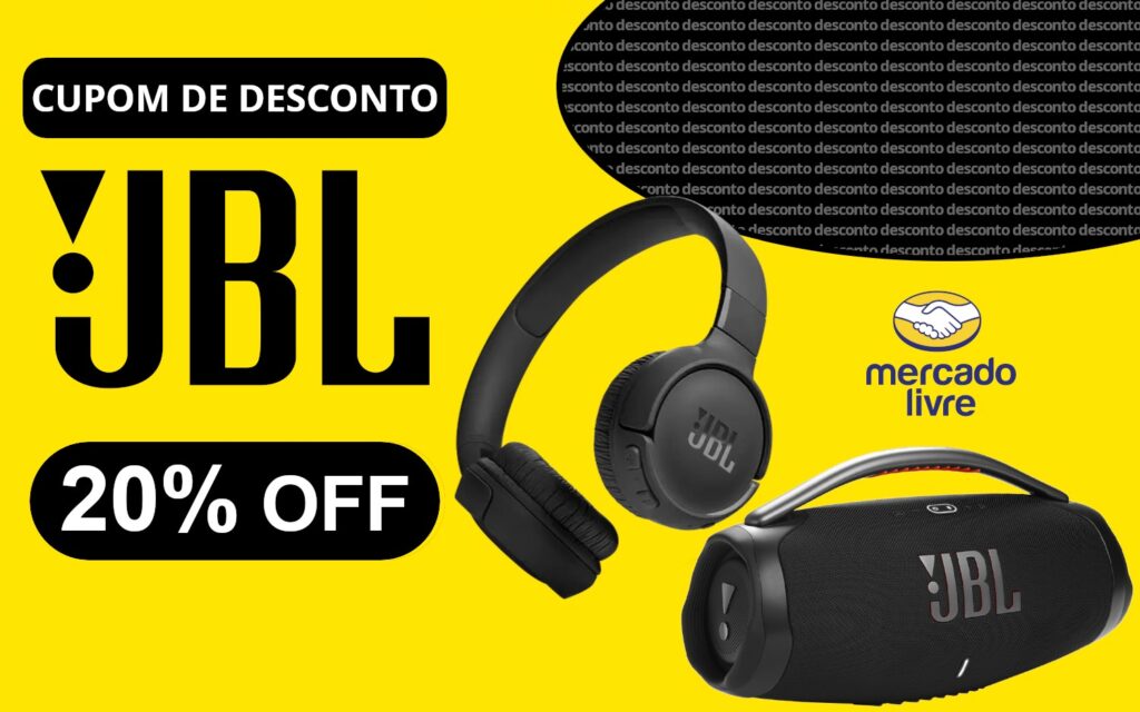 Cupom Exclusivo para JBL Oferece 20% de desconto em produtos no Mercado Livre