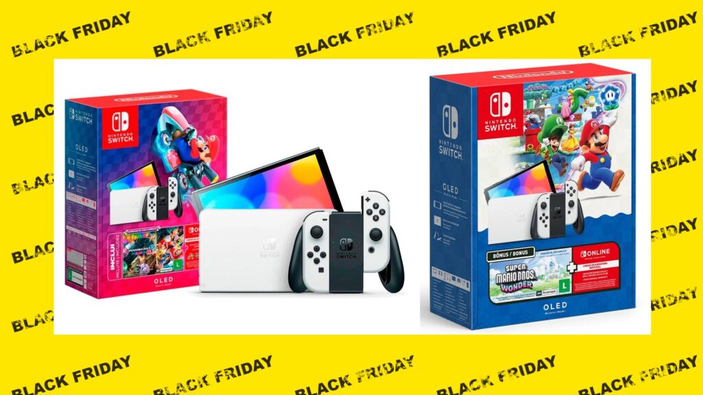 Nintendo Switch OLED com Jogos Mario por R$ 1.766 na KaBuM! Cupom Mario Friday DISPONÍVEL!