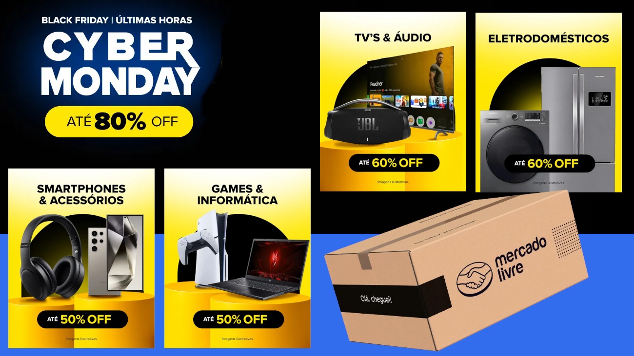 Mercado Livre Libera as Primeiras Ofertas da Cyber Monday com Descontos de Até 60%!