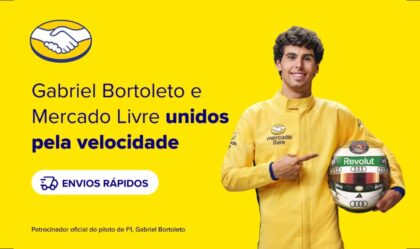 Imagem de Mercado Livre anuncia Gabriel Bortoleto e libera cupom especial de 18% OFF para Hoje