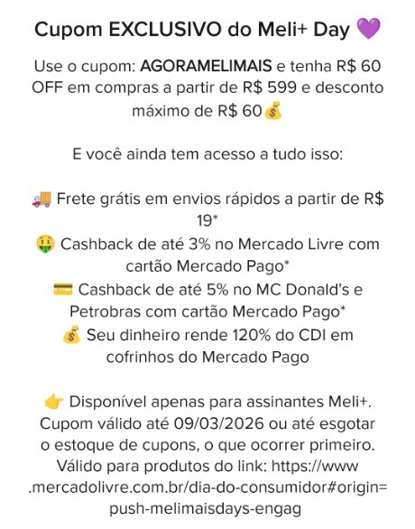 Comunicado do Mercado Livre