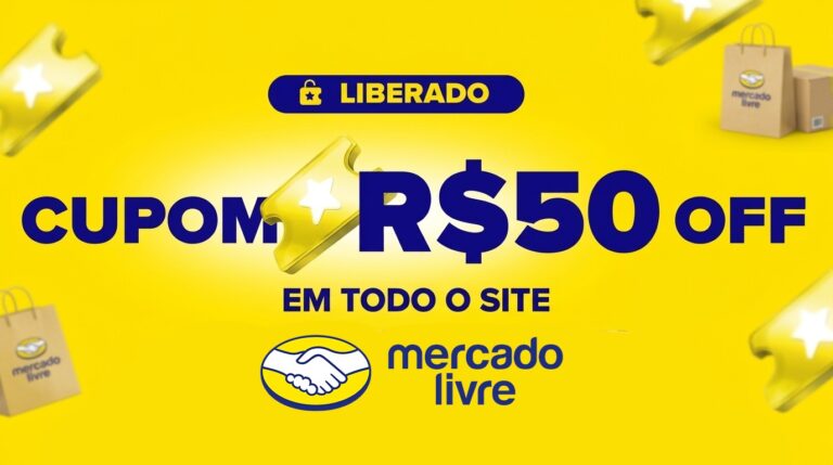 Cupom Mercado Livre R$50 OFF