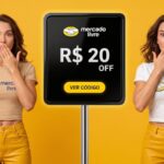 Cupom Mercado Livre garante 20% OFF com até R$ 80 de desconto em compras acima de R$ 79.