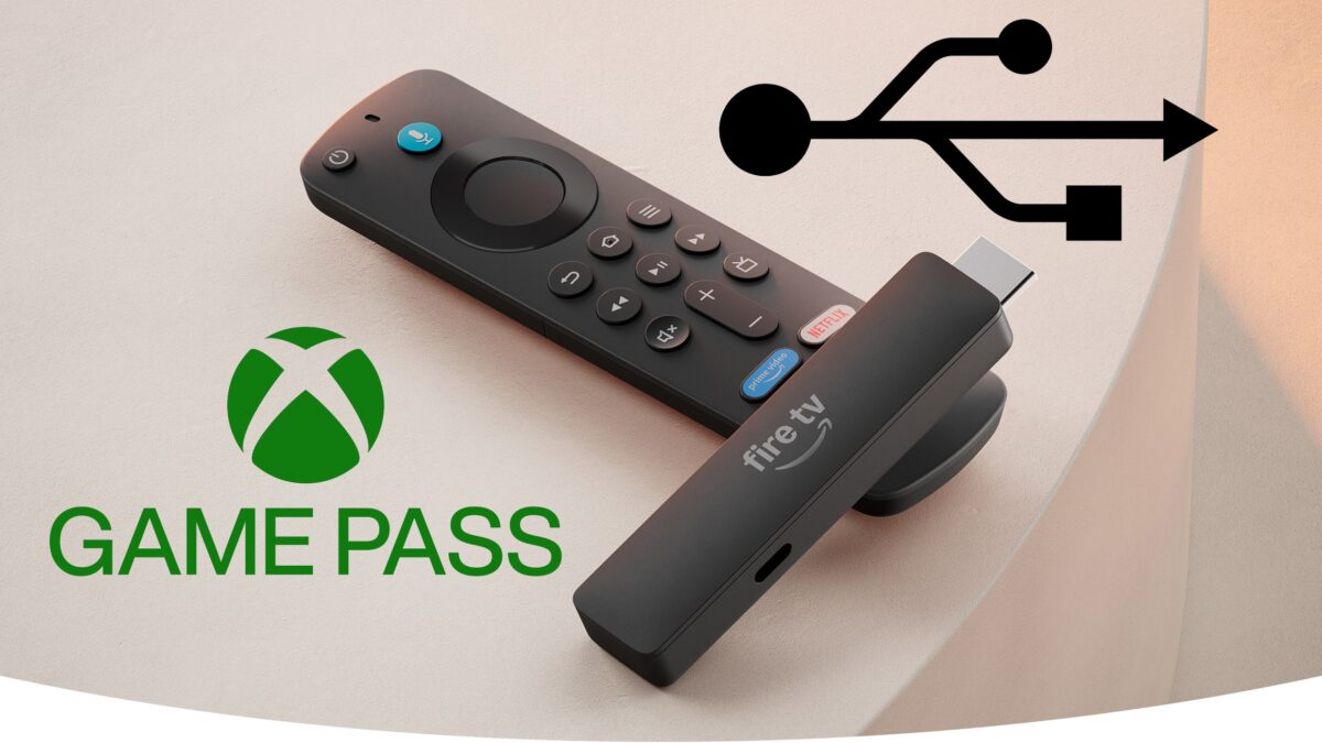 Novo Fire TV Stick HD da Amazon conectado à porta HDMI de uma televisão, exibindo sua espessura ultrafina.