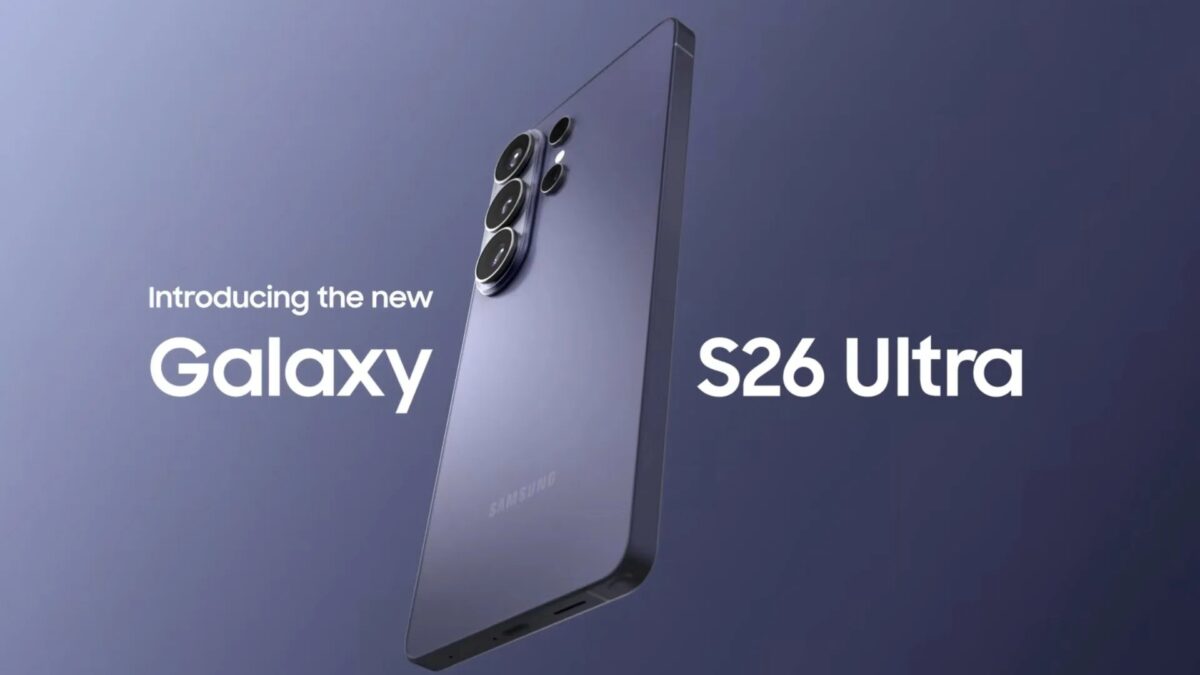 Smartphone Samsung Galaxy S26 Ultra em destaque