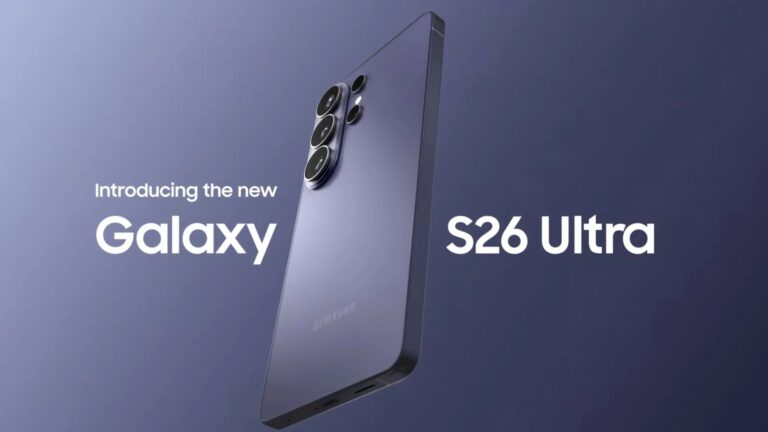 Smartphone Samsung Galaxy S26 Ultra em destaque