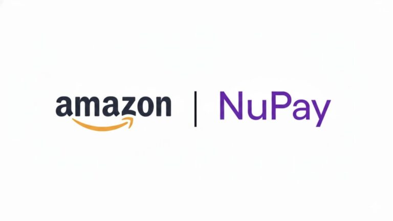 Logo da Amazon e Logo NuPay do Nubank