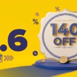 Banner promocional do Mercado Livre 6.6 com destaque para cupom de 140 reais em eletrônicos.