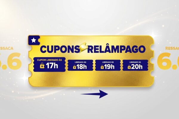 Banner promocional da campanha Ressaca 6.6 do Mercado Livre com destaque para cupons de desconto