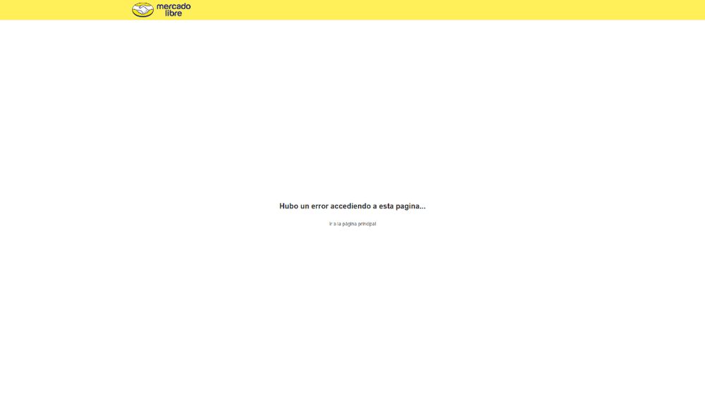 Tela de erro do Mercado Livre fora do ar no navegador