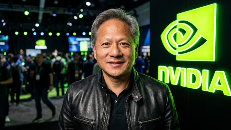 Jensen Huang CEO da Nvidia em apresentação oficial de inteligência artificial