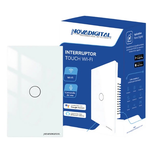 Interruptor Inteligente NovaDigital Touch Wi-Fi 4x2 - Imagem 2