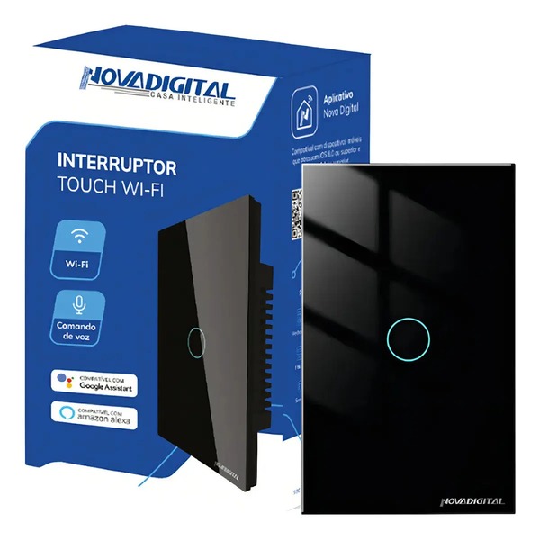 Interruptor Inteligente NovaDigital Touch Wi-Fi 4x2 - Imagem 3