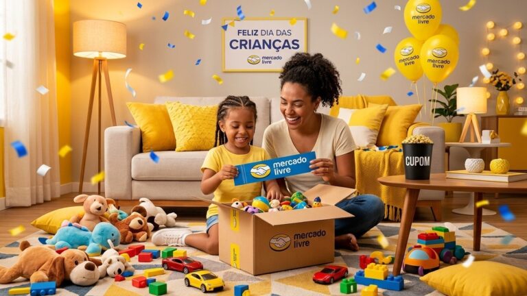 Mercado Livre cupom desconto 15 off brinquedos dia das criancas segunda-feira