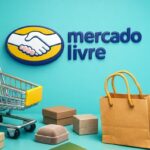 Ilustração de compras de itens de casa e decoração com a marca Mercado Livre
