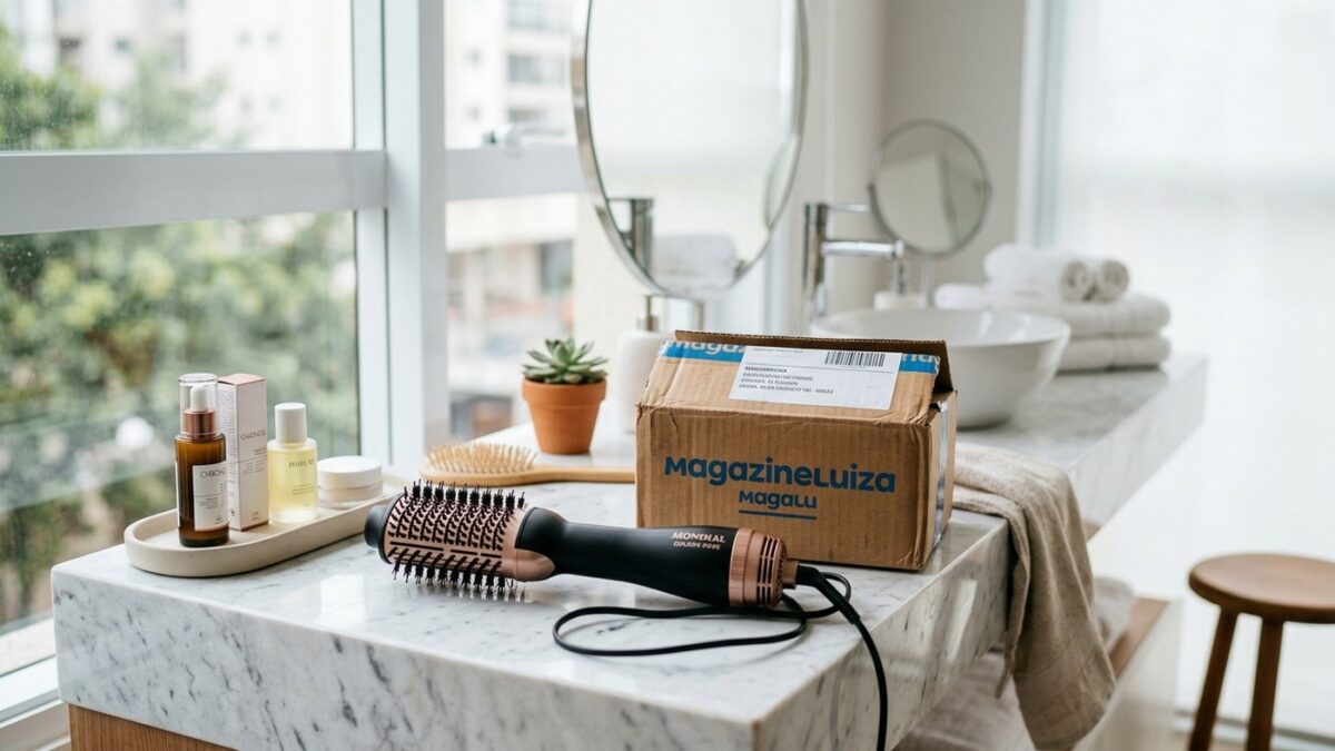 Cabelos alinhados gastando pouco: Magazine Luiza coloca escova secadora Elgin em oferta com cupom