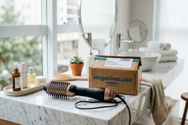 Cabelos alinhados gastando pouco: Magazine Luiza coloca escova secadora Elgin em oferta com cupom